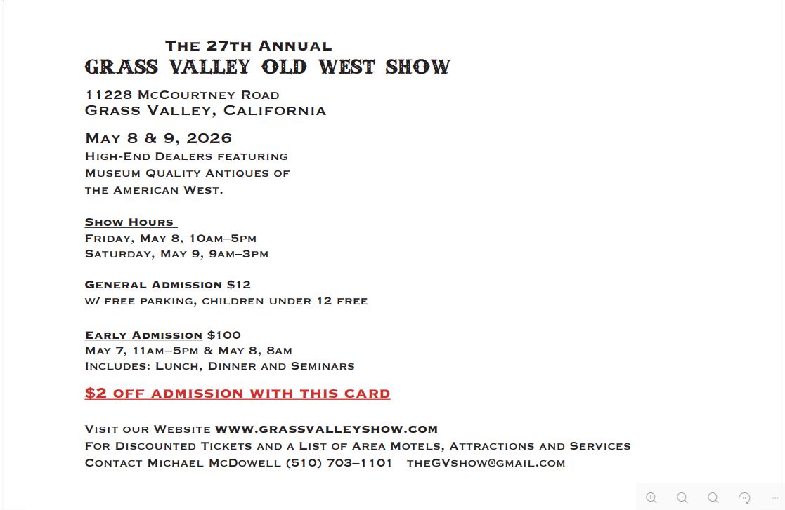 2026 Old West Show postcard 2